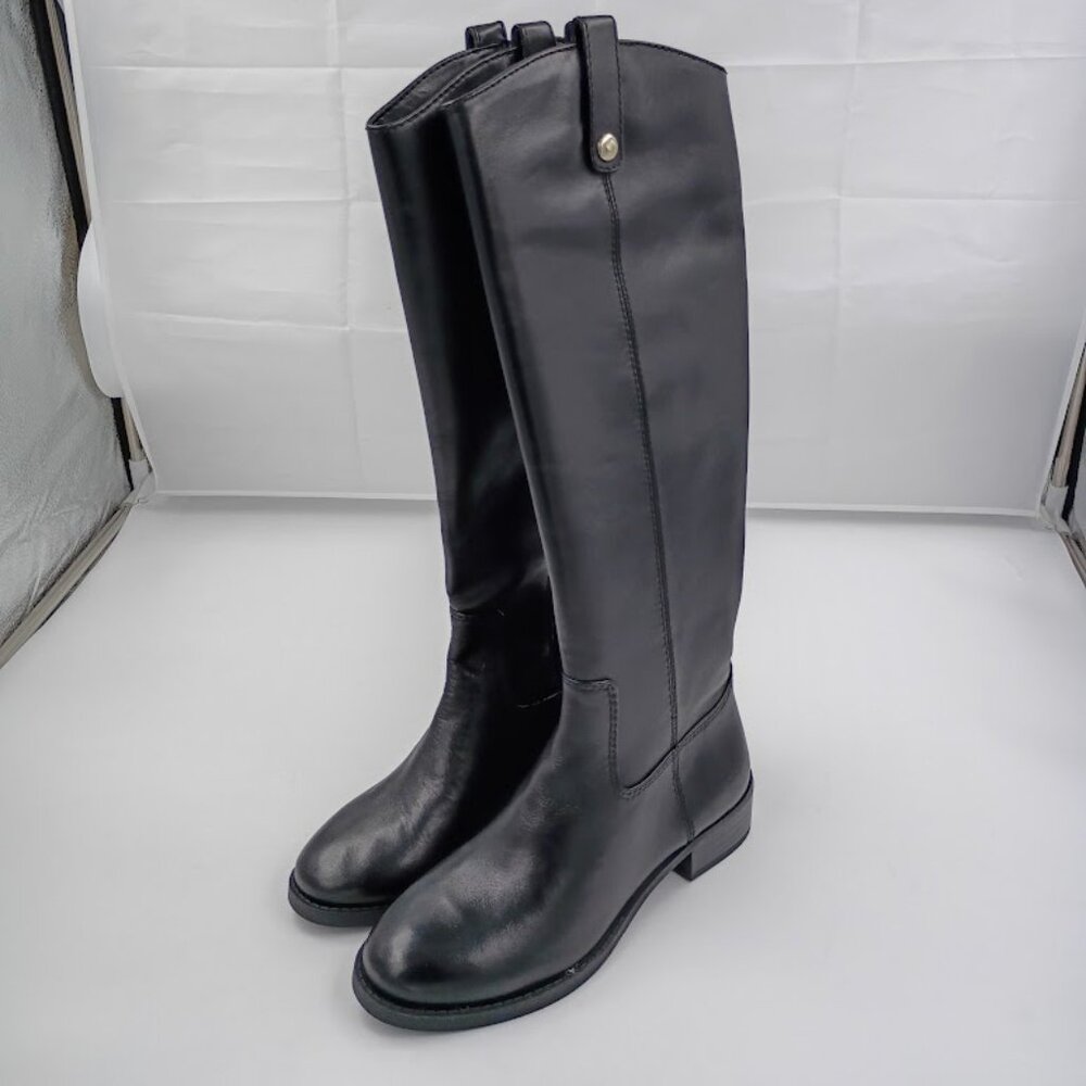 I.N.C. Fawne Riding Boots, Black, Women's Size 5, 5.5
